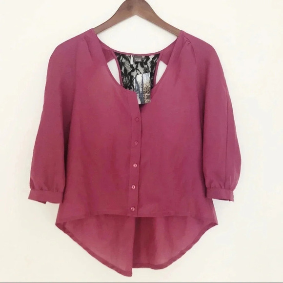 Urban Outfitters Tops - Sparkle & Fade Urban Outfitters | Lace cutout Top